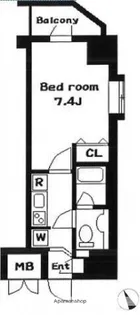 サンスタレ浅草【7階】の間取り