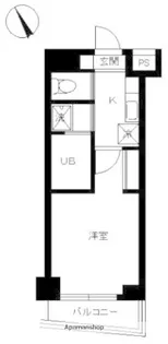 スカイコート後楽園WEST【15階】の間取り