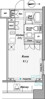 レジディア錦糸町Ⅱ【3階】の間取り