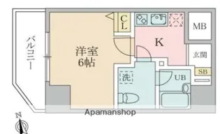 ラ・エテルノ大島ドゥーエ【902号室】の間取り