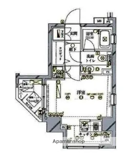 アクロス文京【2階】の間取り