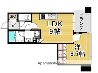 パークタワー錦糸町【4階】の間取り