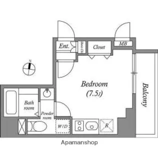 ヒューマンハイム亀戸Ⅱ【5階】の間取り