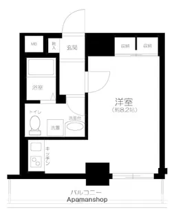 RISING PLACE上野松が谷【3階】の間取り