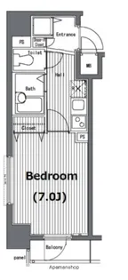 ガラ・グランディ日本橋【10階】の間取り