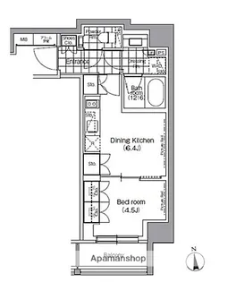 パークハビオ門前仲町【12階】の間取り