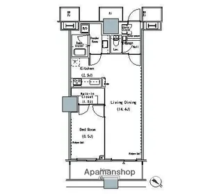 ザ東京タワーズミッドタワー【29階】の間取り