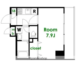 グランド・ガーラ銀座【14階】の間取り