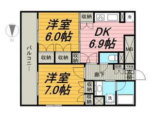 レジディア錦糸町Ⅱ【11階】の間取り