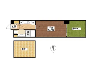 パークアクシス辰巳ステージ【8階】の間取り