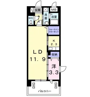 オリーブ コート塚田【2階】の間取り