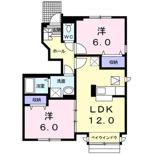 エピナール弐番館【1階】の間取り