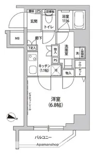 グランドルチェ門前仲町【10階】の間取り