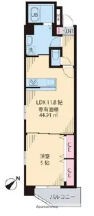 ソレアード茗荷谷【4階】の間取り