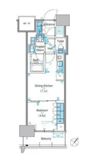 パークアクシス豊洲キャナル【405号室】の間取り