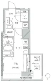クレイシア亀戸【7階】の間取り