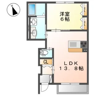 SOLEIL ソレイユ【1階】の間取り