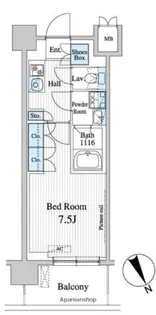 プレノ清澄庭園【3階】の間取り