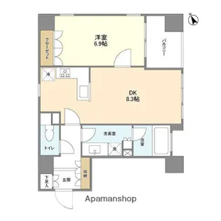 グランカーサ銀座イースト【9階】の間取り
