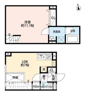 LEGALAND白山【1階】の間取り