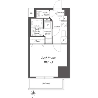 ラヴァンド大島【3階】の間取り