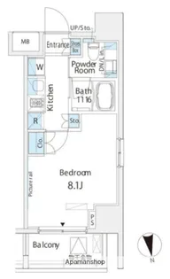 BELLE VUE 浅草橋【2階】の間取り