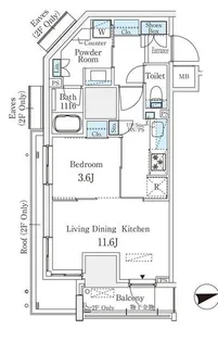 浅草田原町レジデンス【5階】の間取り
