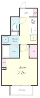 ペルル ラヴィ【1階】の間取り