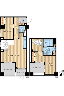 レジデンス三宿【0106号室】の間取り