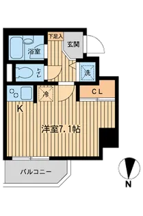 ジョイシティ住吉Ⅱ【5階】の間取り