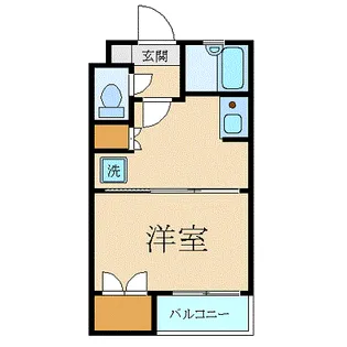 スカイコート五反田【1階】の間取り