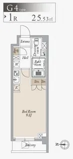 1Rの間取り画像