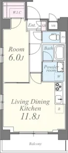 ライツ 石原【7階】の間取り