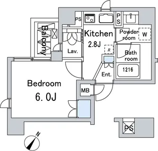 ルジェンテ・バリュ上野【7階】の間取り
