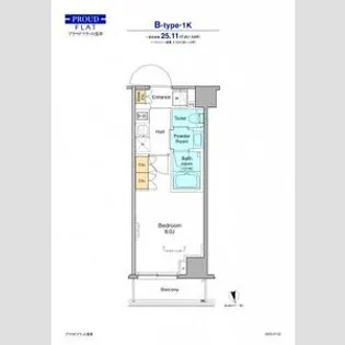 プラウドフラット浅草【3階】の間取り