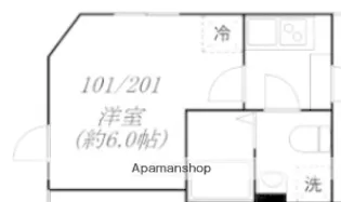 エスペランサ大山【1階】の間取り