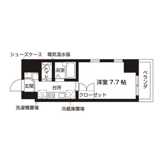 ローズウッド・ハイツ門前仲町【6階】の間取り