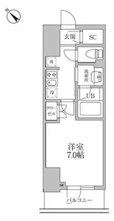 レジディア文京本郷Ⅲ【3階】の間取り