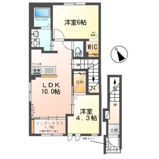 JOUR DE FLORAISON K(ジュール ド フロレゾン【2階】の間取り