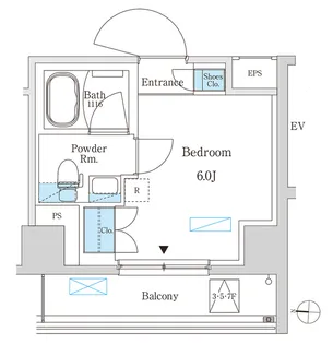 パークアクシス錦糸町スタイルズ【7階】の間取り