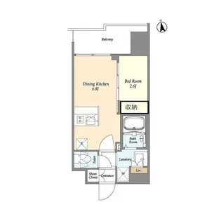CAVANA西大島【3階】の間取り