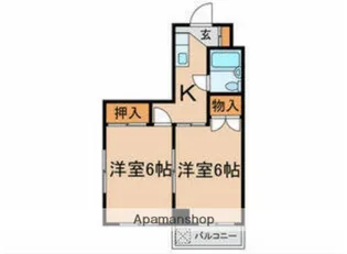 竹中ビル【2階】の間取り