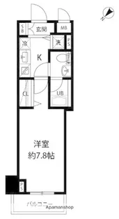ルクレ日本橋馬喰町【5階】の間取り