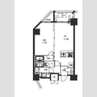 SーRESIDENCE駒込六義園【13階】の間取り