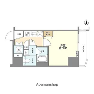 スカイコートプライム亀戸【7階】の間取り