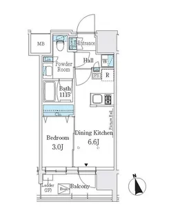 J.GRAN COURT 浅草【5階】の間取り