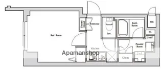 ハーモニーレジデンス神楽坂【1階】の間取り