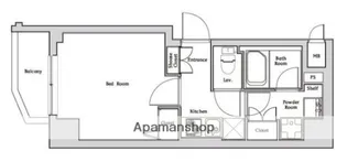 ハーモニーレジデンス神楽坂【6階】の間取り