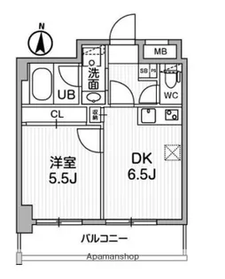 ALTERNA錦糸町【6階】の間取り
