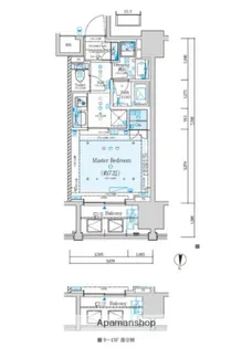 サンウッド錦糸町フラッツ【12階】の間取り